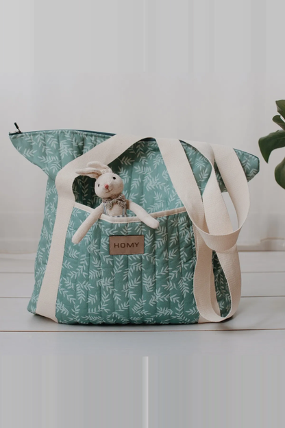 HomyTextiles Anne Bebek Bakım Çantası Geniş Hacim Bölmeli Makinada Yıkanabilir