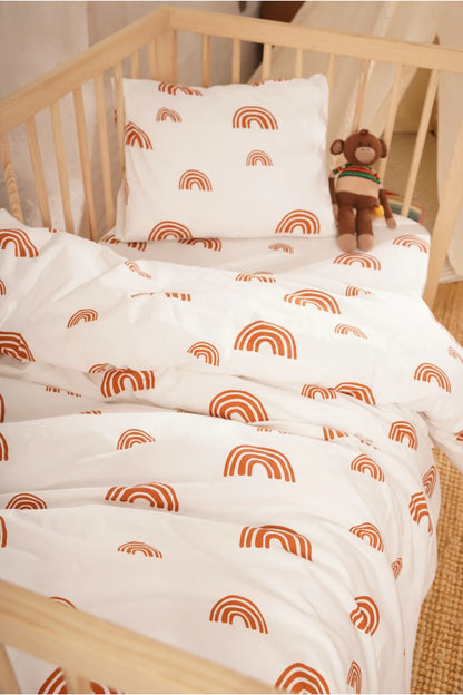 HomyTextiles Bebek Nevresim Seti Gökkuşağı Desen