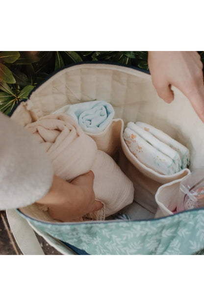 HomyTextiles Anne Bebek Bakım Çantası Geniş Hacim Bölmeli Makinada Yıkanabilir