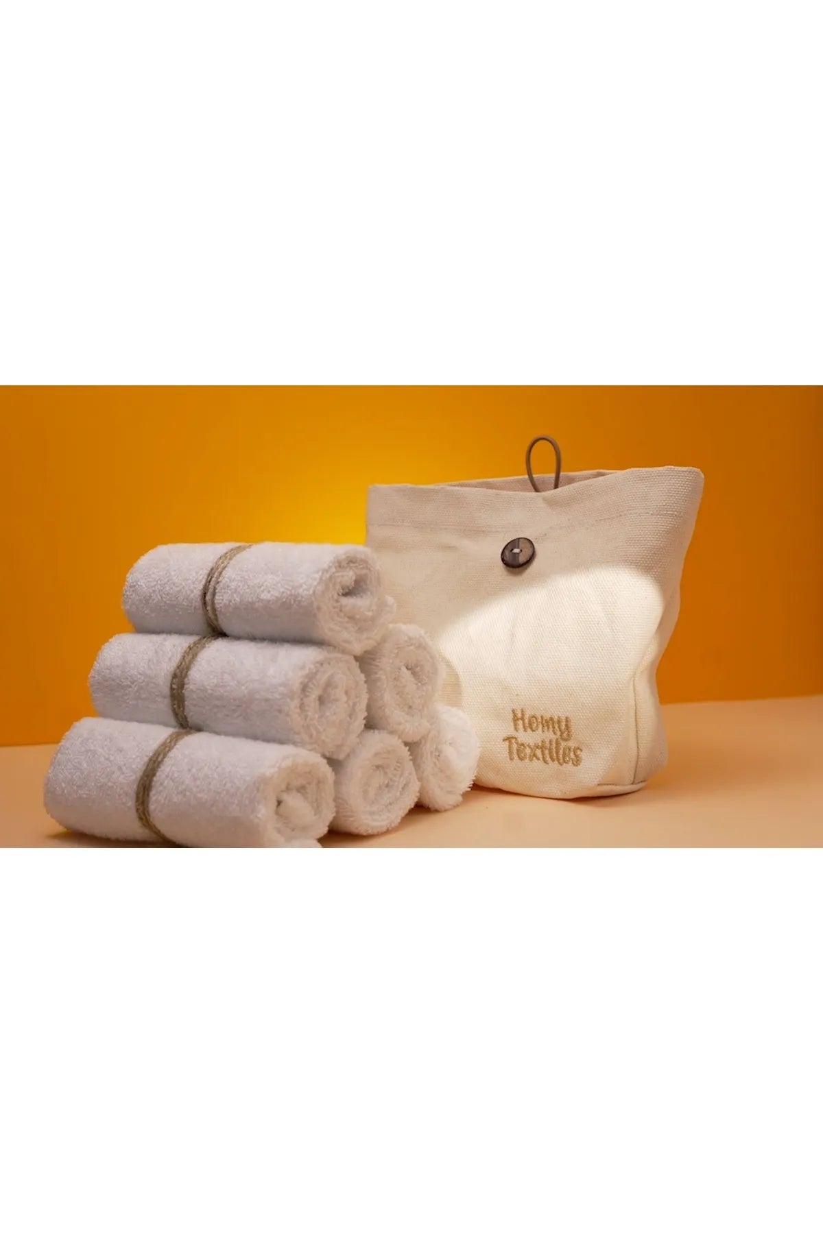 HomyTextiles Organik Bambu 6'lı Yıkanabilir Makyaj Temizleme Havlusu Bebek Ağız Bezi Çanta Hediyeli