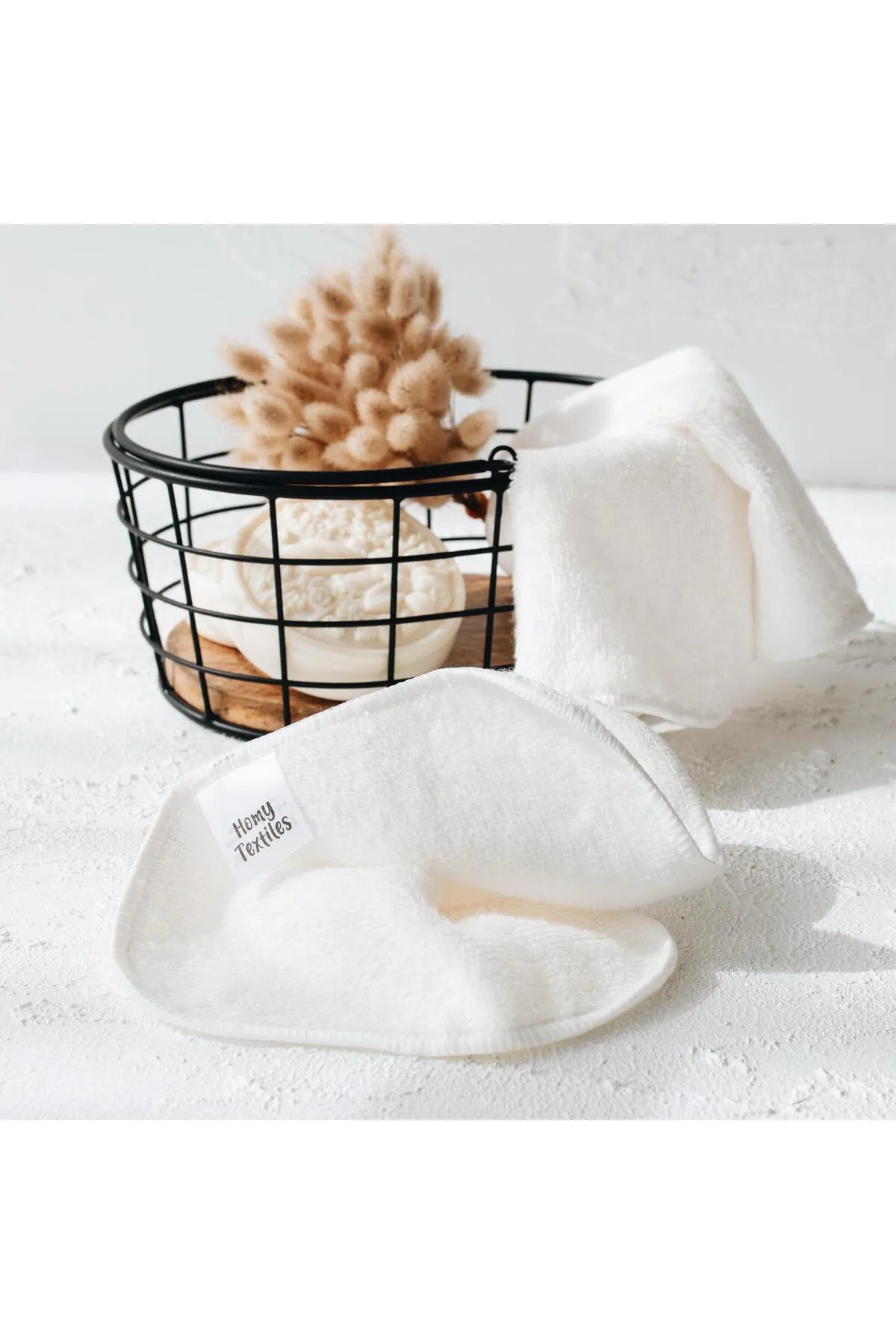 Makyaj Temizleme Mendili Yüz Havlusu Bebek Ağız Bezi Organik Bambu 25'li Set Çanta Hediyeli