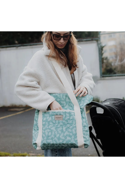 HomyTextiles Anne Bebek Bakım Çantası Geniş Hacim Bölmeli Makinada Yıkanabilir