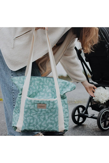 HomyTextiles Anne Bebek Bakım Çantası Geniş Hacim Bölmeli Makinada Yıkanabilir