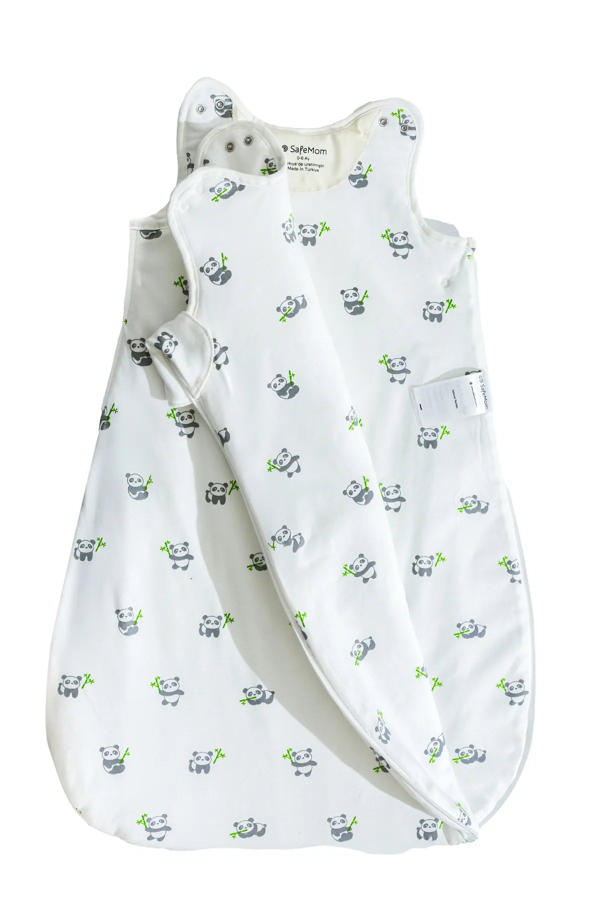 HomyTextiles Bebek Uyku Tulumu - Elyaf Dolgulu - %100 Pamuk Penye Kumaş, 2.7 Tog Yandan Açılır, Fermuarlı